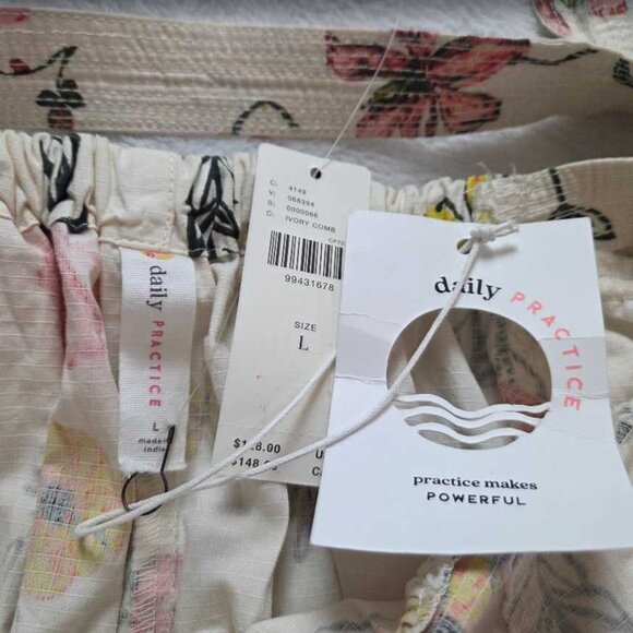 New L Anthropologie x Daily Practice relaxed halter floral midi dress - Picture 7 of 10